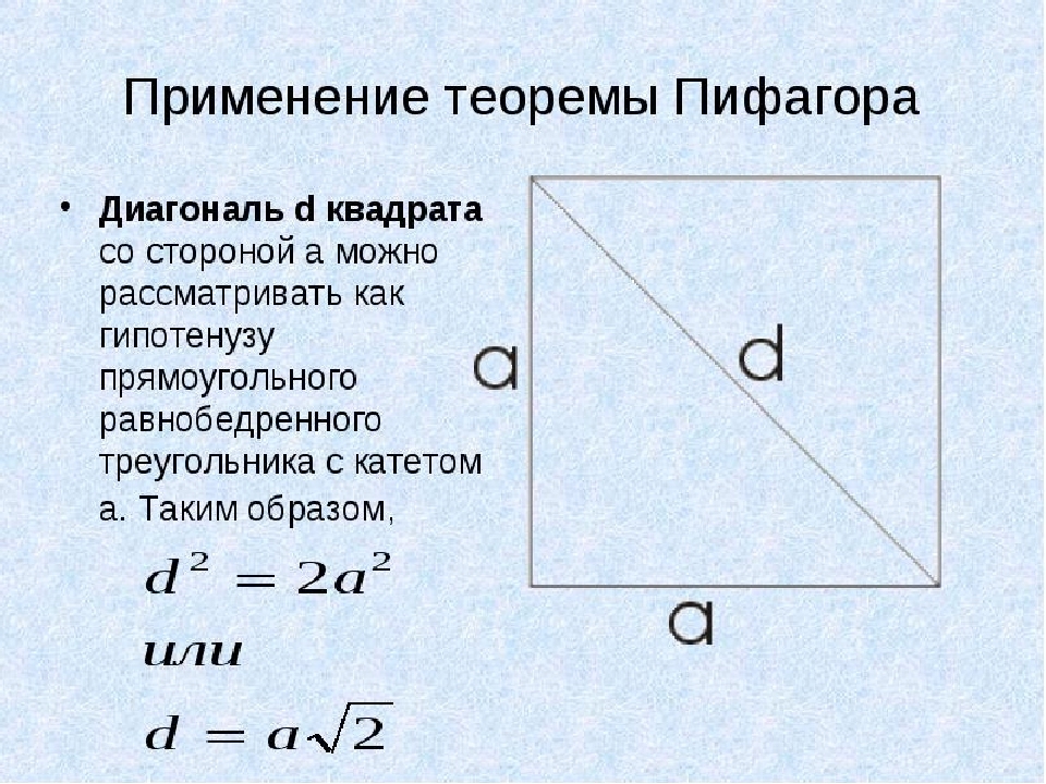 Як знайти діагональ квадрата: формули та приклади